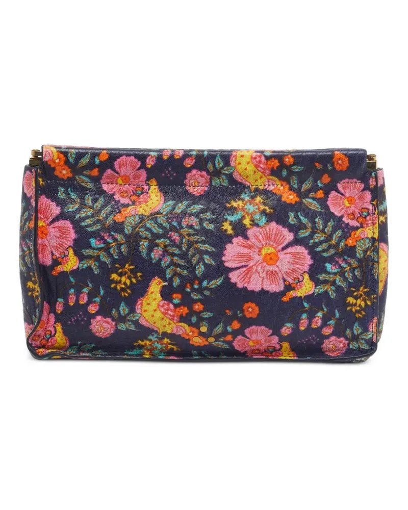 Jérôme Dreyfuss Clic Clac floral-print clutch bag - Blau Blau