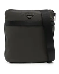 Emporio Armani Flache Kuriertasche Schwarz