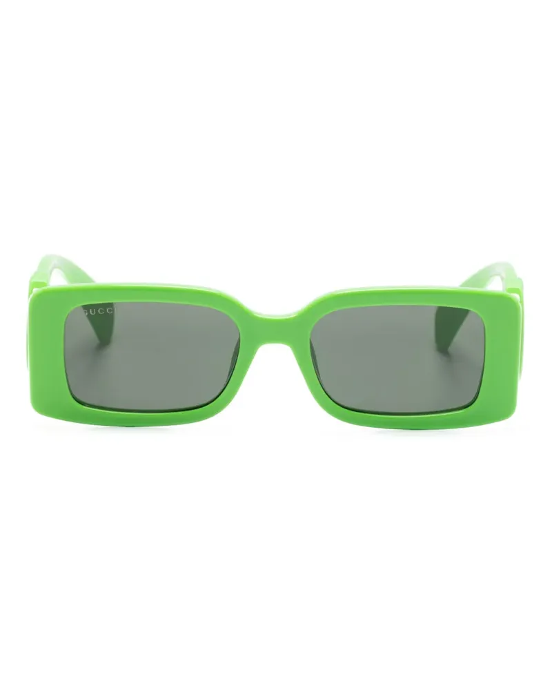 Gucci Eckige Sonnenbrille - Grün Grün