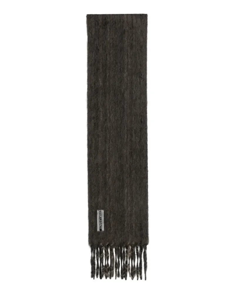 Our Legacy Estate pressed-wave scarf - Braun Braun