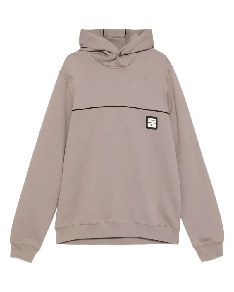 Yes London Hoodie mit Logo-Applikation - Braun Braun
