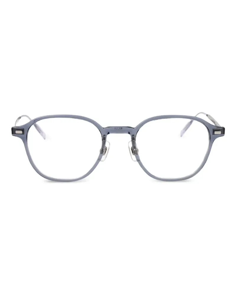Montblanc Brille mit rundem Gestell - Grau Grau
