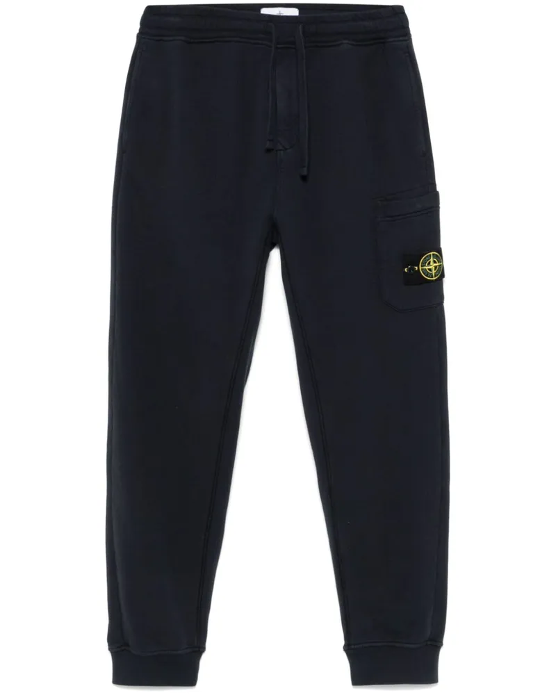 Stone Island Jogginghose mit Kompass-Patch - Blau Blau