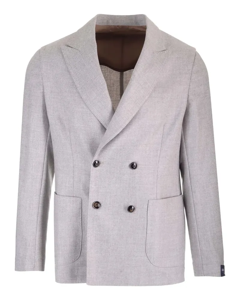 BARBA Doppelreihiges Sakko - Grau Grau