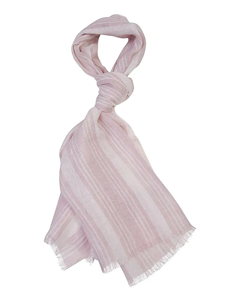 Eleventy striped lurex scarf - Rosa Rosa