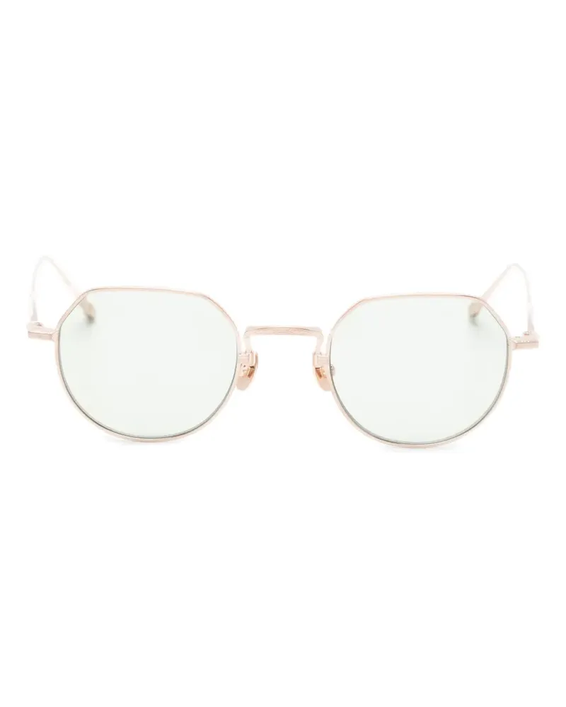 MATSUDA Sonnenbrille mit geometrischem Gestell - Gold Gold
