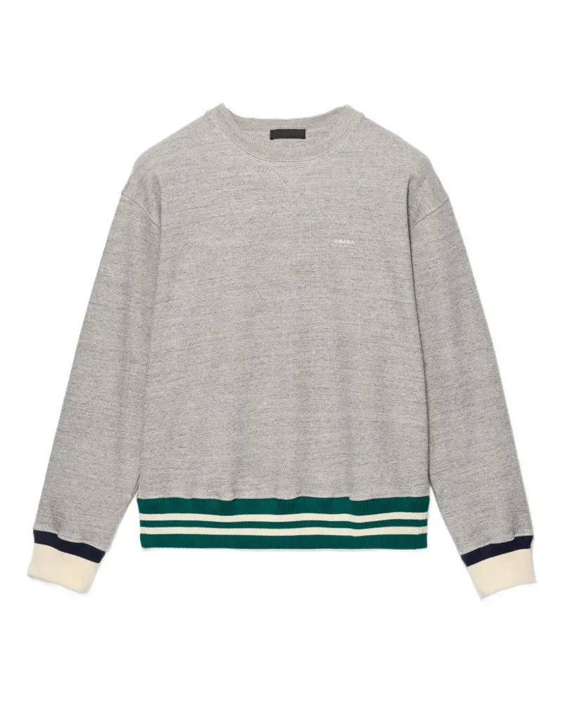 Prada cotton fleece sweatshirt - Grau Grau