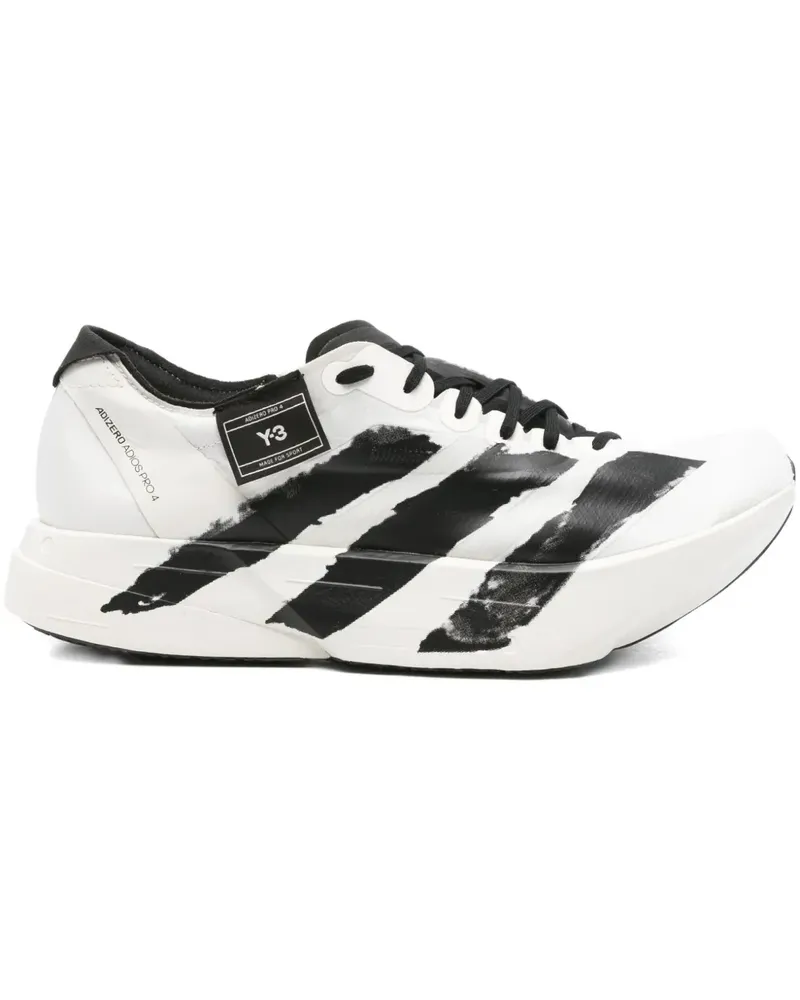 Y-3 Sneakers mit Streifen - Weiß Weiß