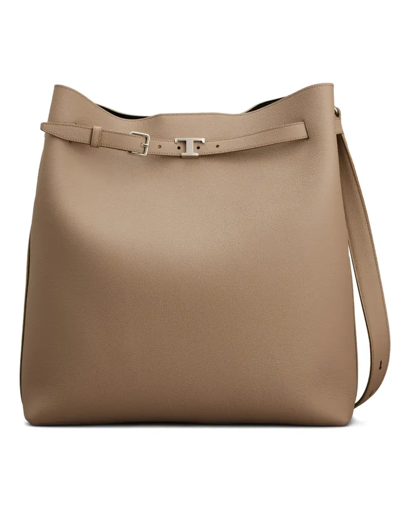 TOD'S Tote Bag mit Schnallenriemen - Nude Nude