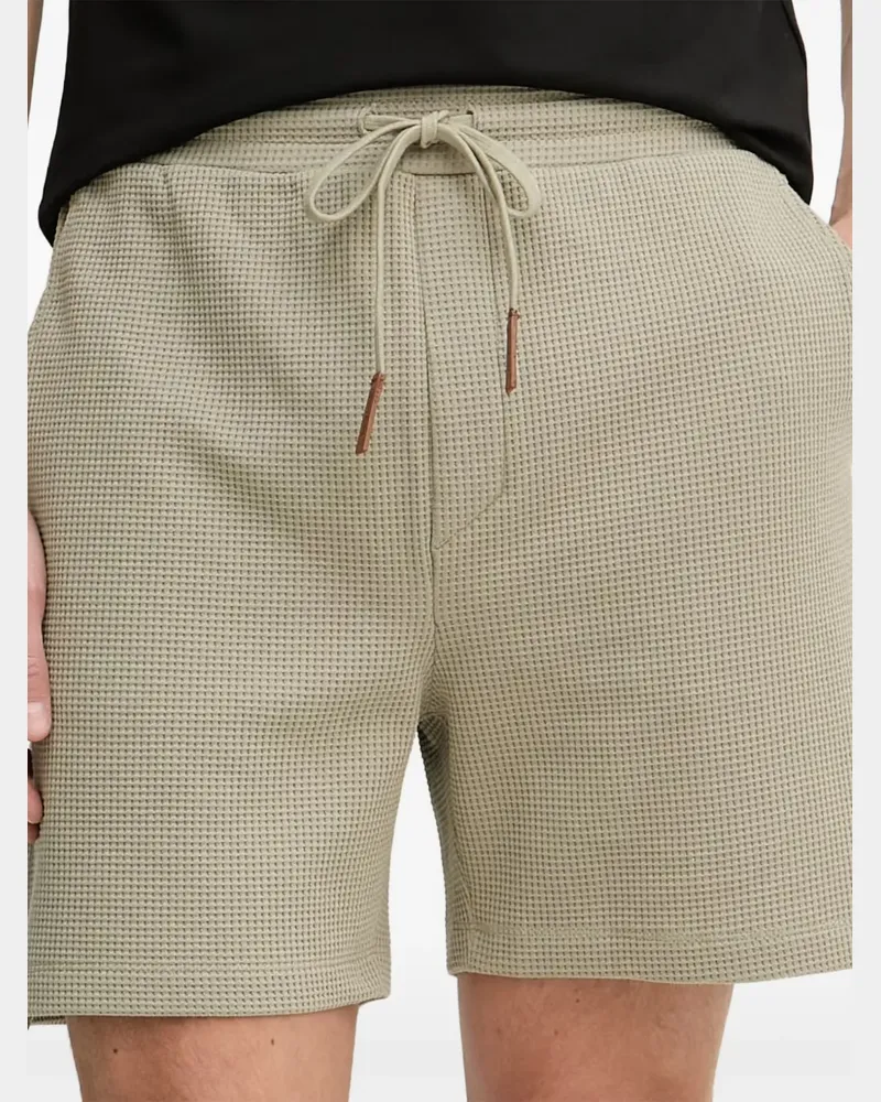 Trussardi waffle-knit drawstring shorts - Grün Grün