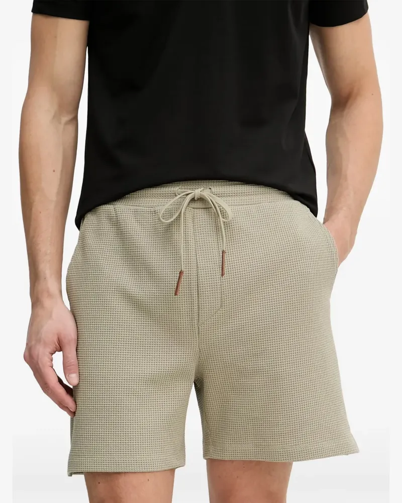 Trussardi waffle-knit drawstring shorts - Grün Grün