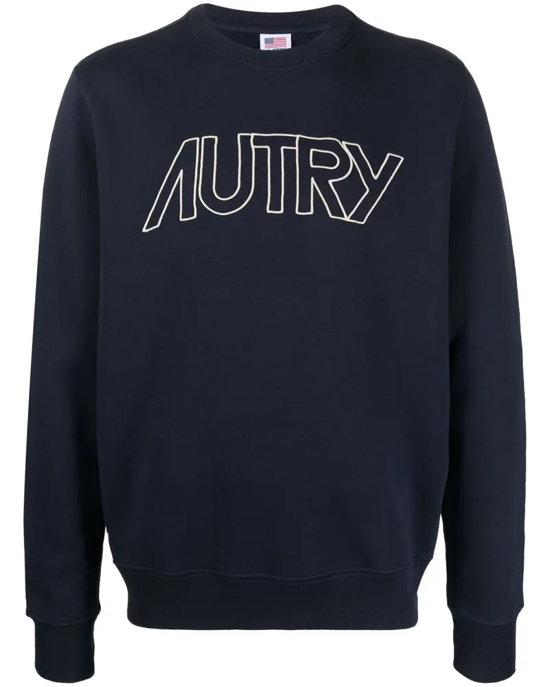 AUTRY Pullover mit Logo-Stickerei - Blau Blau