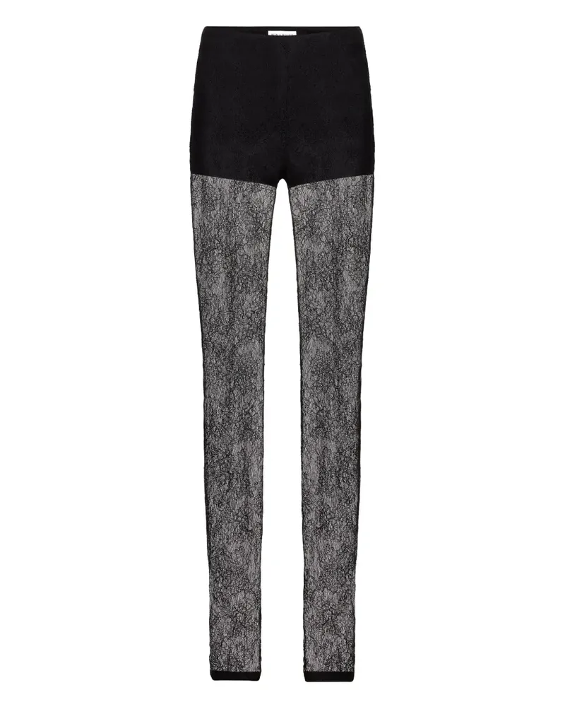 Nina Ricci Hose aus Spitze - Schwarz Schwarz