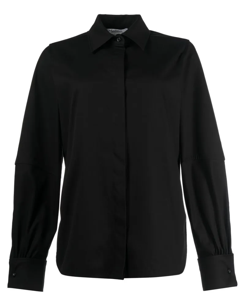 Max Mara Klassisches Hemd - Schwarz Schwarz