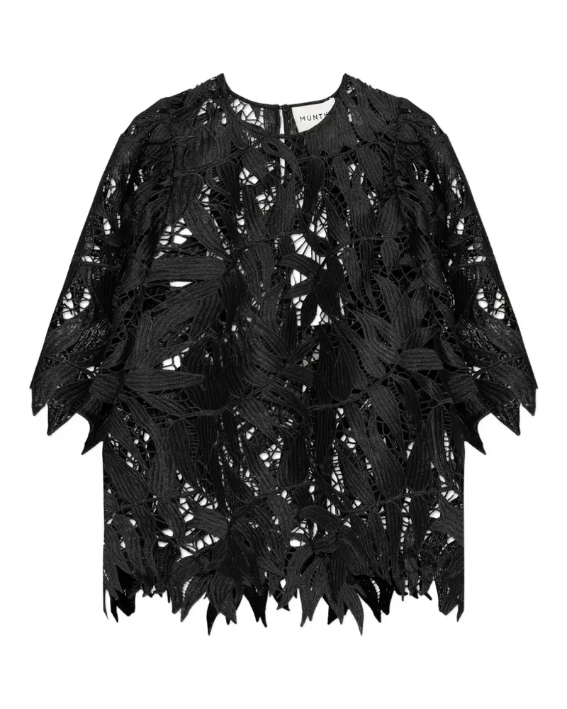 MUNTHE Bubble Bluse - Schwarz Schwarz