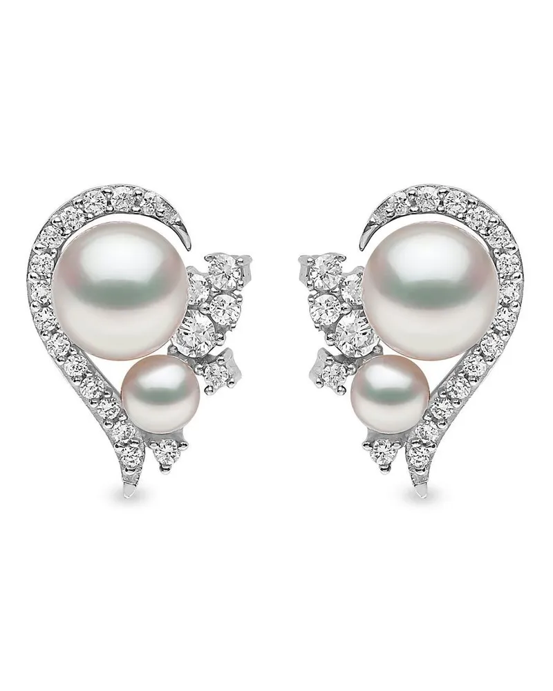 YOKO London 18kt 'Trend' Goldohrringe mit Diamanten - Silber Silber