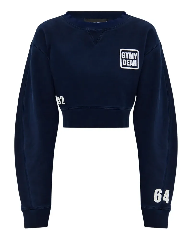 Dsquared2 Sweatshirt mit Stickerei - Blau Blau