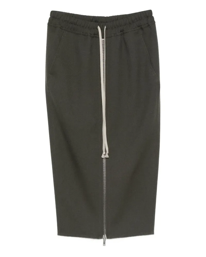 Rick Owens Midirock mit Kordelzug - Grün Grün