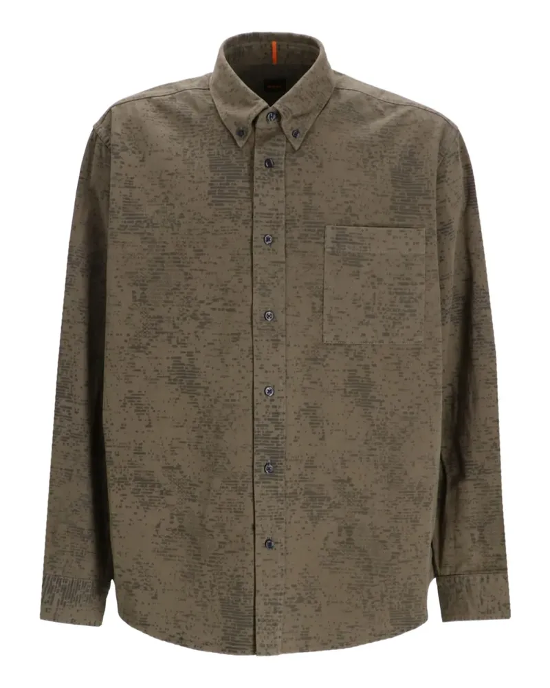 HUGO BOSS Hemd mit Print - Grün Grün