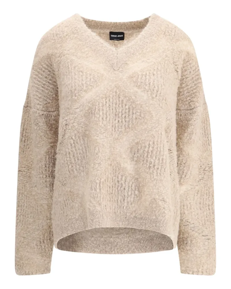 Giorgio Armani Texturierter Pullover - Nude Nude