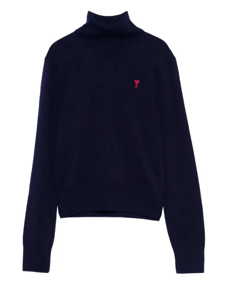 AMI Paris Ami de Coeur Rollkragenpullover - Blau Blau