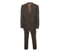 Tizian Parma pinstripe-pattern suit - Braun