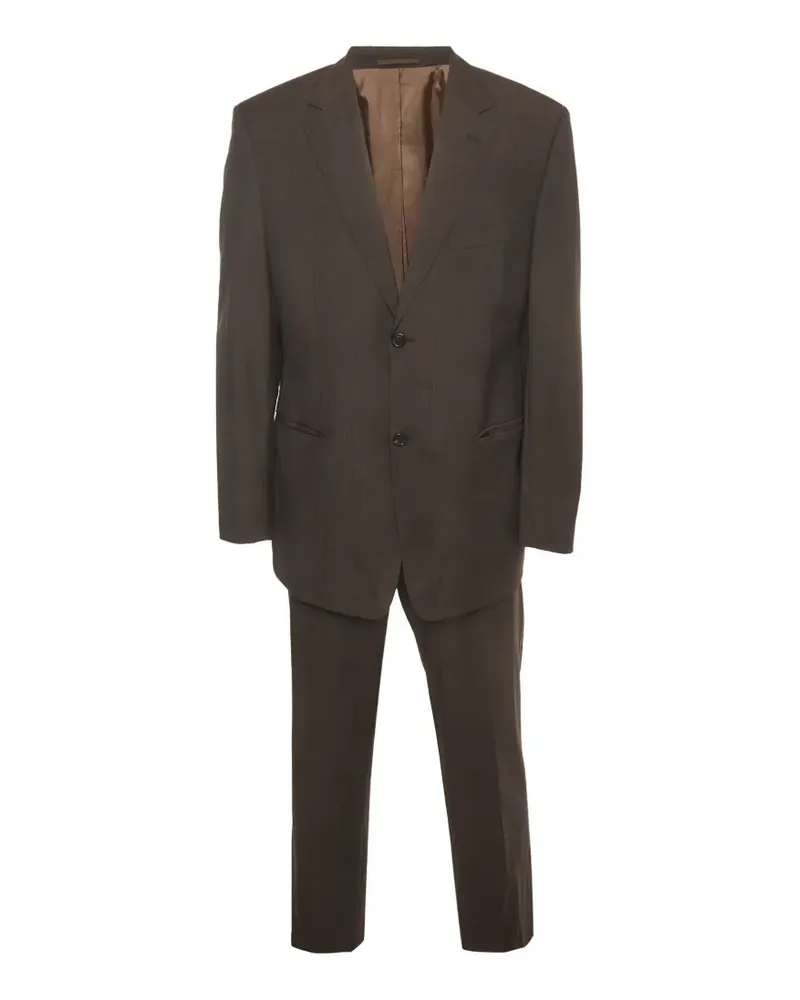 HUGO BOSS Tizian Parma pinstripe-pattern suit - Braun Braun