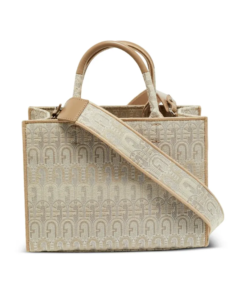 Furla Opportunity Tote Bag aus Jacquard - Nude Nude