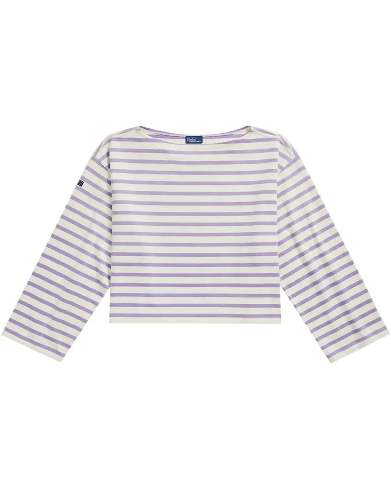 Ralph Lauren Gestreiftes T-Shirt - Violett Violett