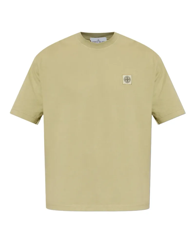 Stone Island logo-patch T-shirt - Grün Grün