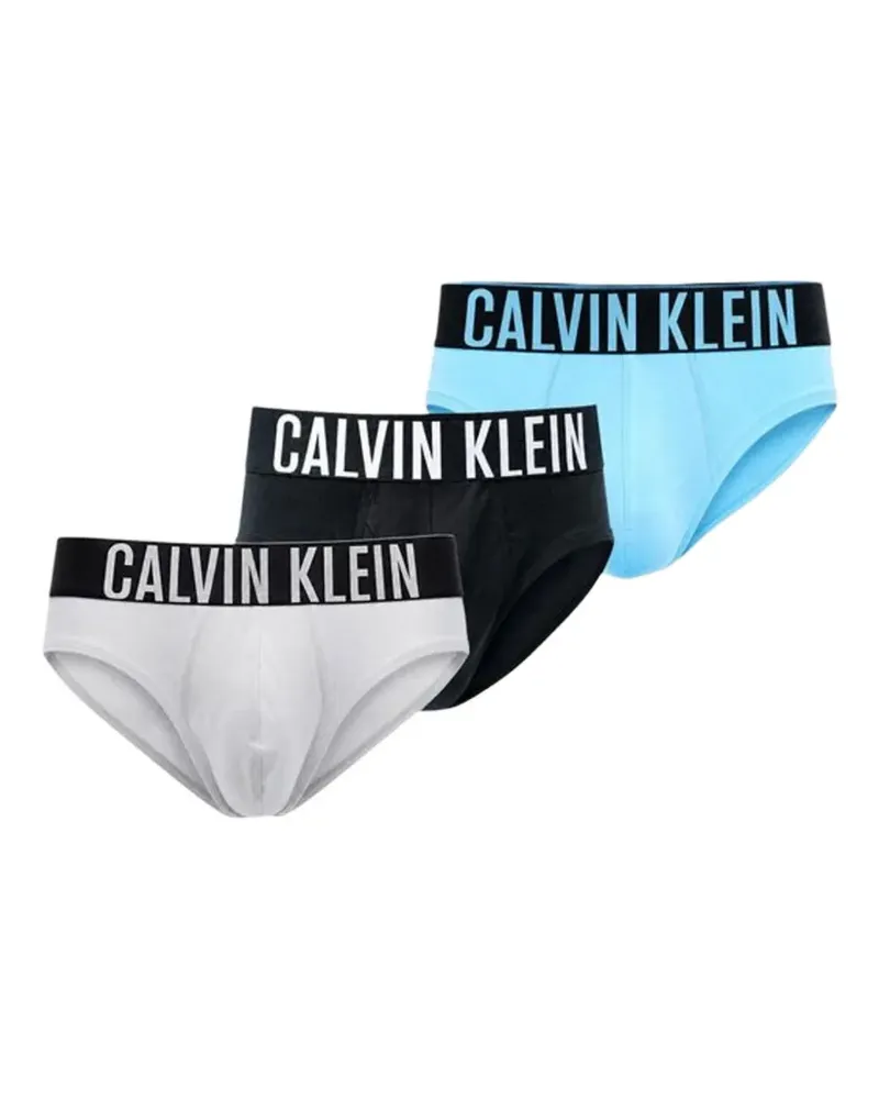 Calvin Klein logo-waistband cotton briefs (set of three) - Grau Grau