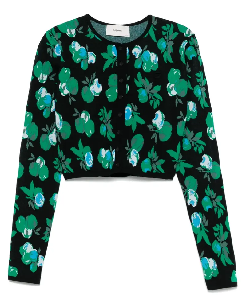 COPERNI Cardigan mit Blumenjacquard - Schwarz Schwarz