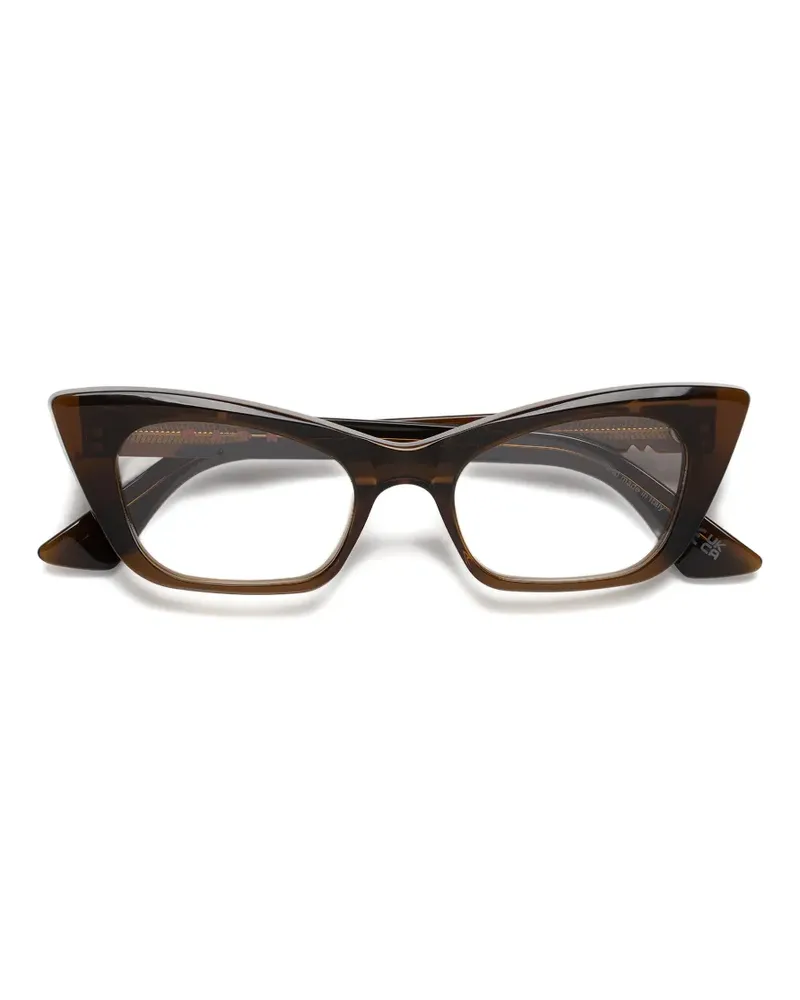 Marni x Retrosuperfuture Nezia cat-eye-frame glasses - Braun Braun