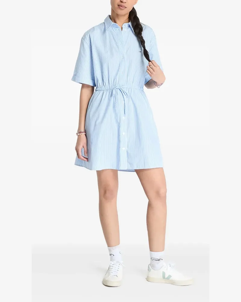 Tommy Hilfiger Gestreiftes Hemdkleid - Blau Blau