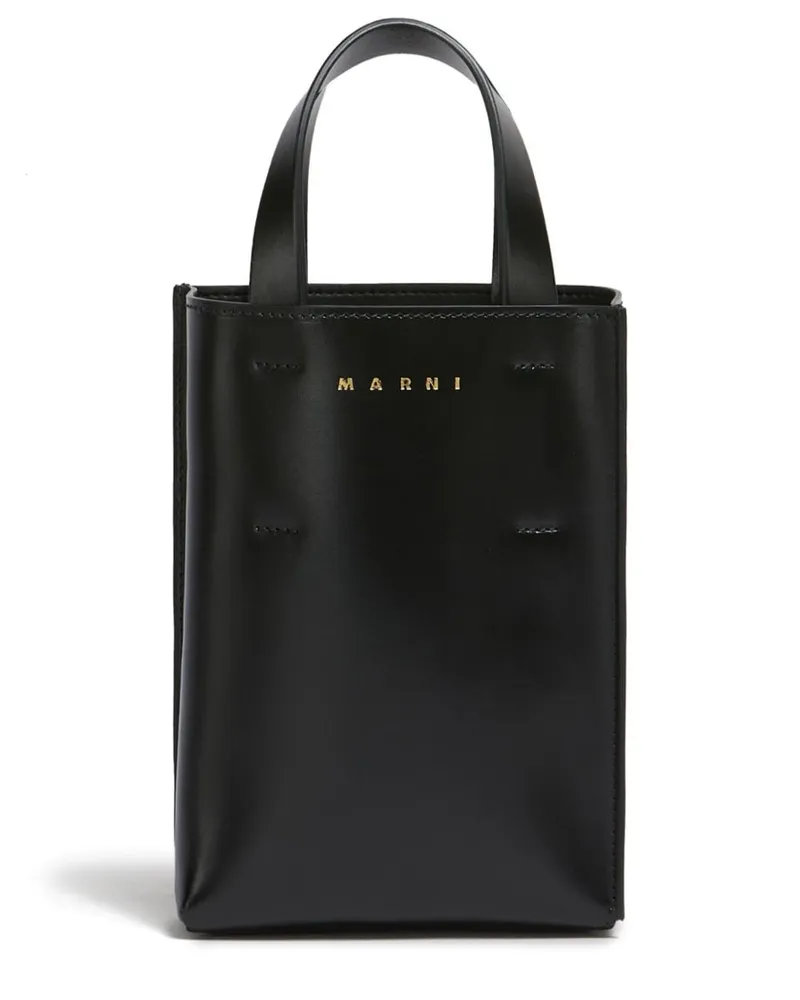 Marni Nano Museo Handtasche - Schwarz Schwarz