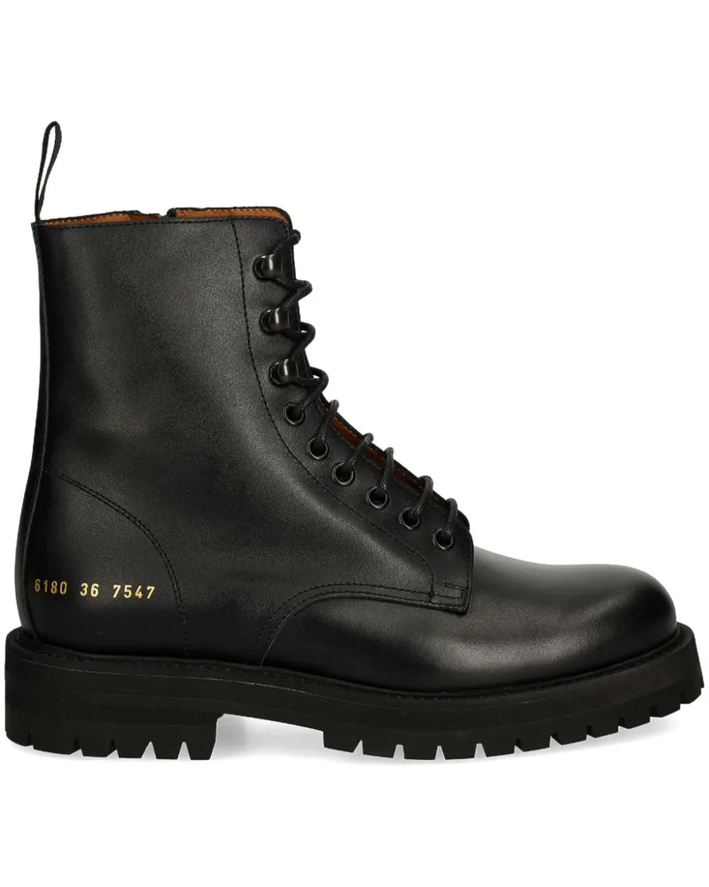Common Projects Klassische Stiefel - Schwarz Schwarz