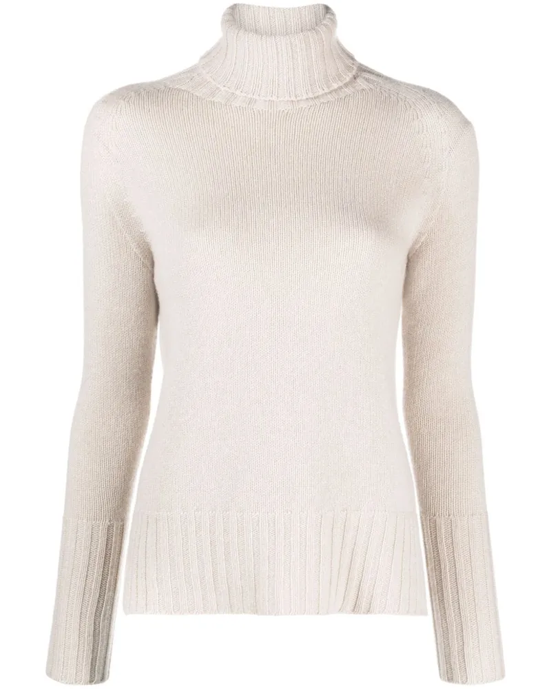 Drumohr  Kaschmirpullover mit Rollkragen - Nude Nude