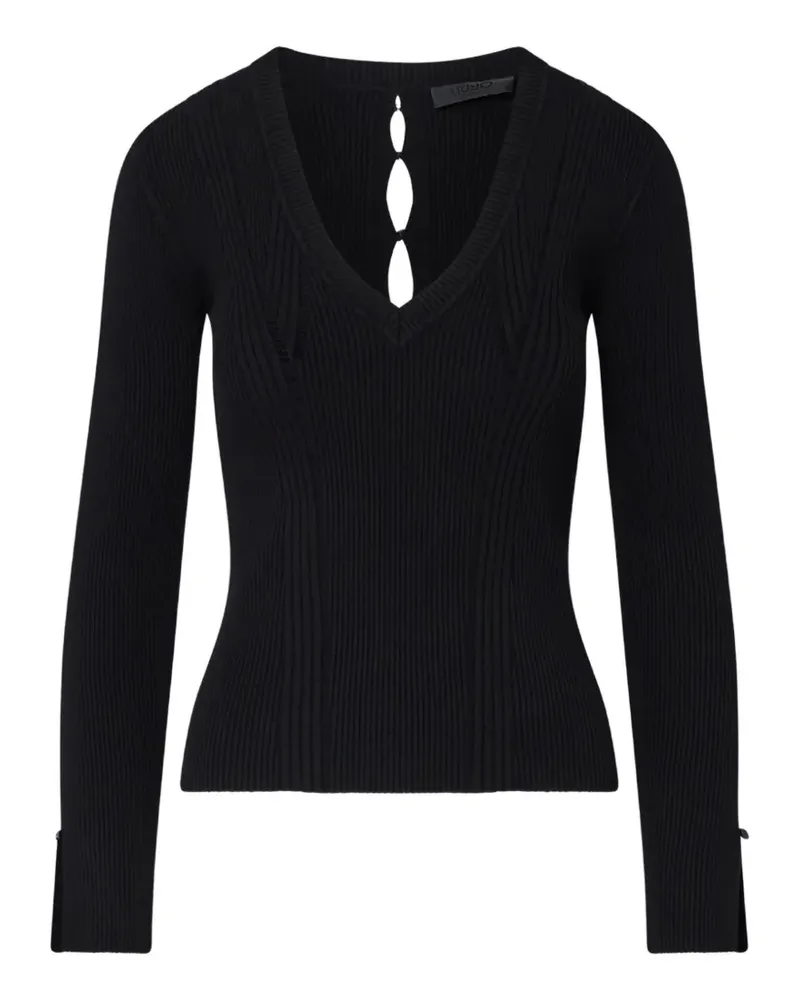 Liu Jo V-neck jumper - Schwarz Schwarz