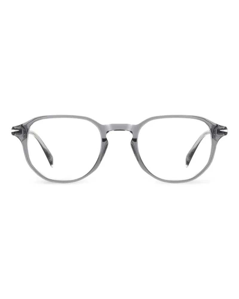 EYEWEAR by DAVID BECKHAM Brille mit geometrischem Gestell - Grau Grau