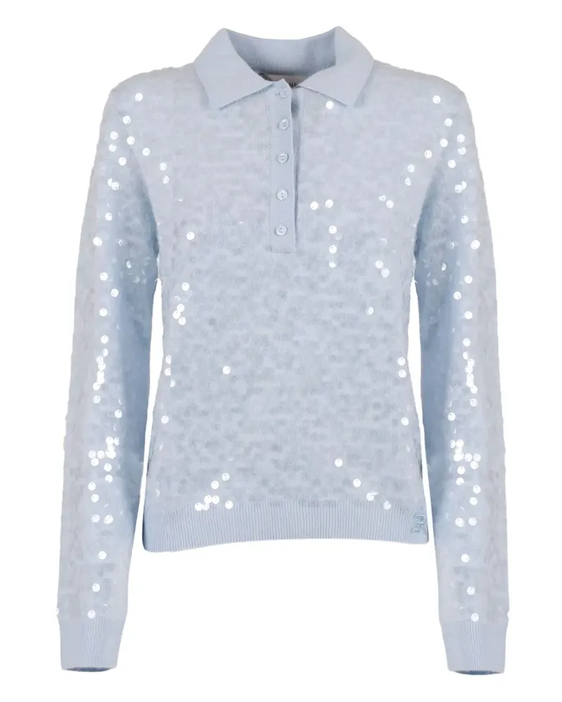 Ermanno Scervino sequinned polo top - Blau Blau