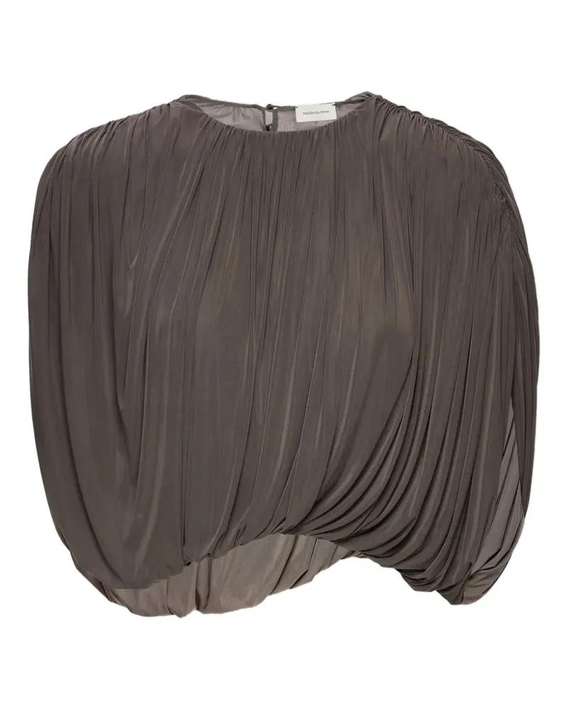 Magda Butrym Gerafftes Oberteil - Braun Braun