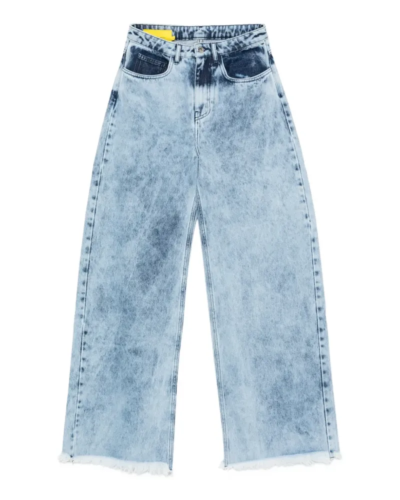 Marques ' Almeida frayed acid wash jeans - Blau Blau