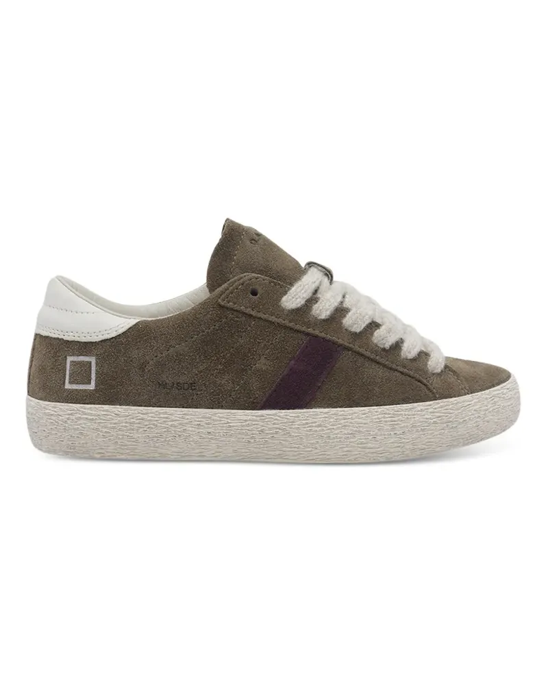 D.A.T.E. Hill Low Sneakers mit Kontraststreifen - Braun Braun