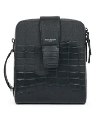 Maison Margiela Schultertasche mit Ziernähten Schwarz