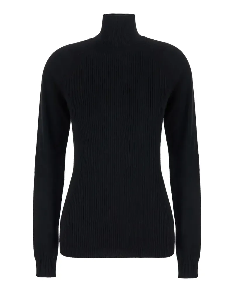 Moncler ribbed-knit roll-neck sweater - Schwarz Schwarz