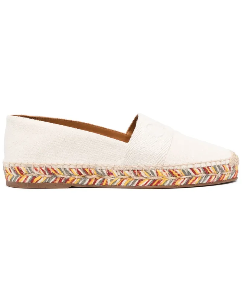 Chloé Espadrilles mit Logo-Print - Nude Nude