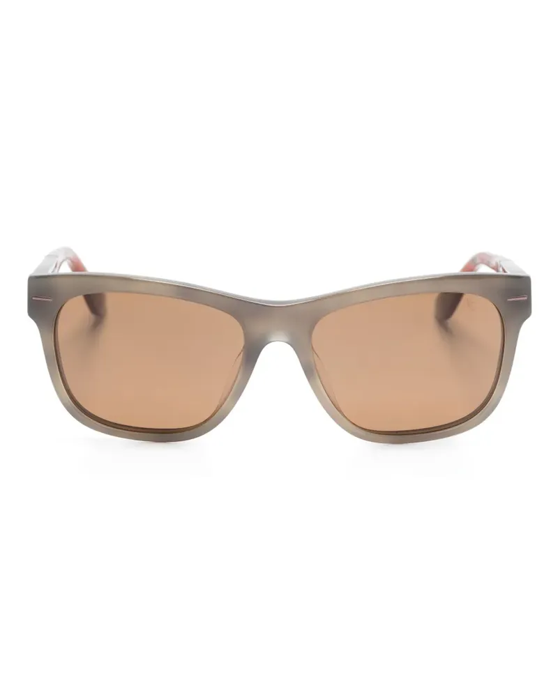 Brunello Cucinelli Sonnenbrille mit Logo-Gravur - Braun Braun