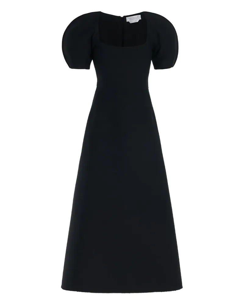 Gabriela Hearst Niahm puff-sleeve square-neck midi dress - Schwarz Schwarz