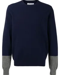 Comme des Garçons Pullover in Colour-Block-Optik Blau