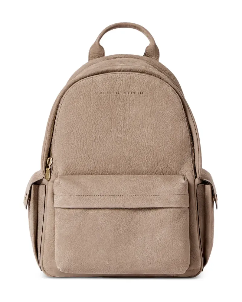 Brunello Cucinelli Strukturierter Rucksack - Nude Nude